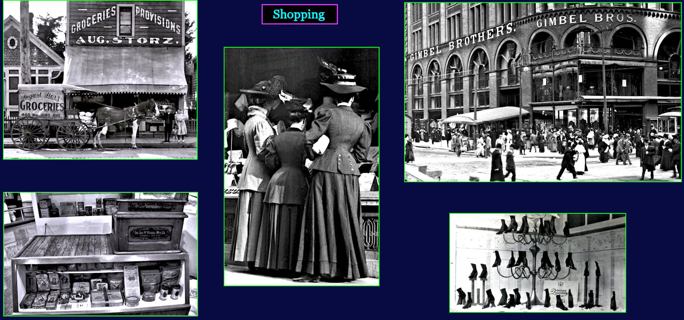 Urban shopping, 1910